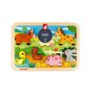 Wooden Toys Little Dreamers | Janod Farm Chunky Puzzle