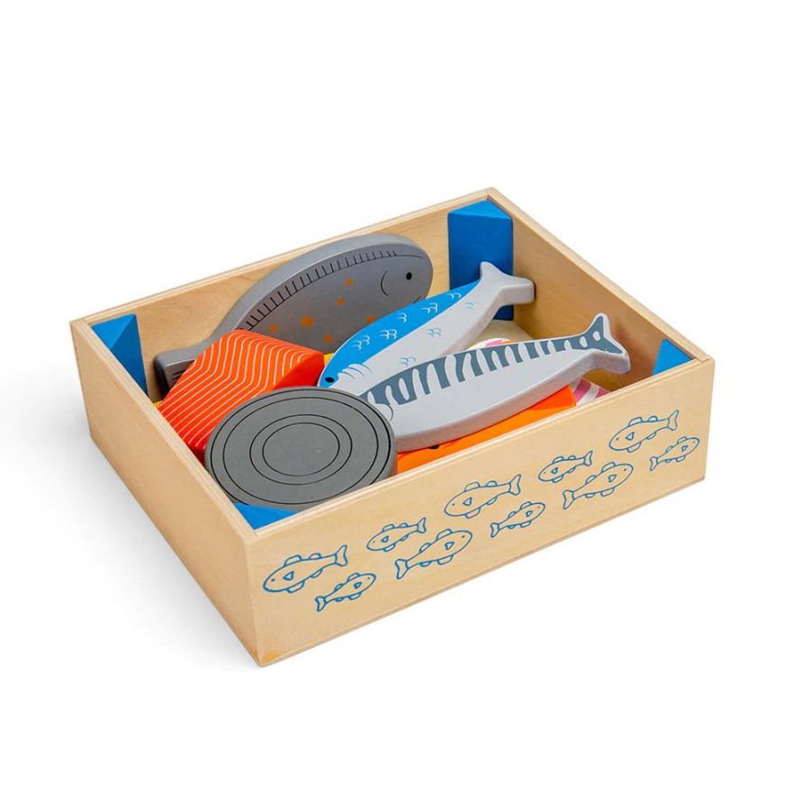 Wooden Toys Little Dreamers | Bigjigs Seafood Crate