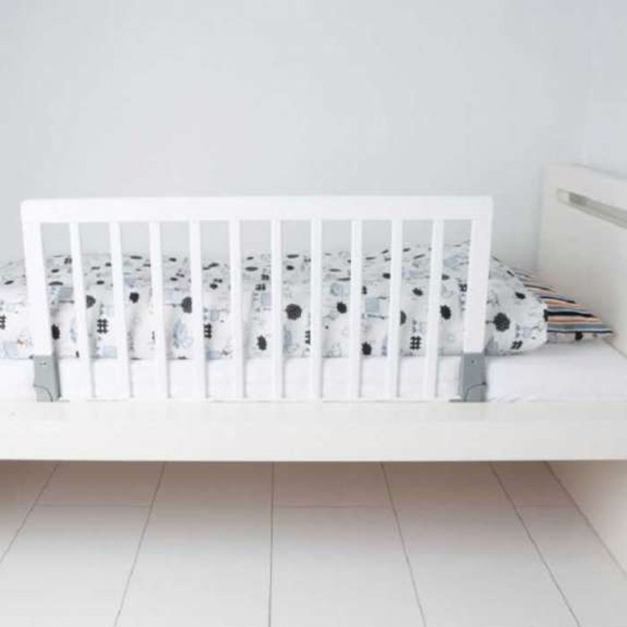 At Home Little Dreamers | Babydan Wooden Bed Rail - White