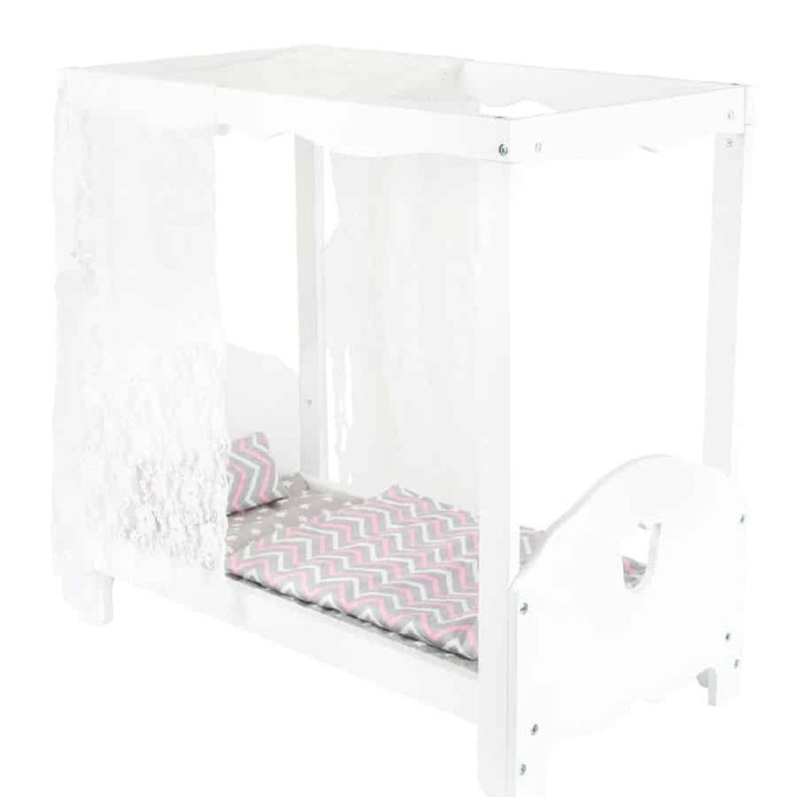 Wooden Toys Little Dreamers | Smallfoot Dolls Canopy Bed