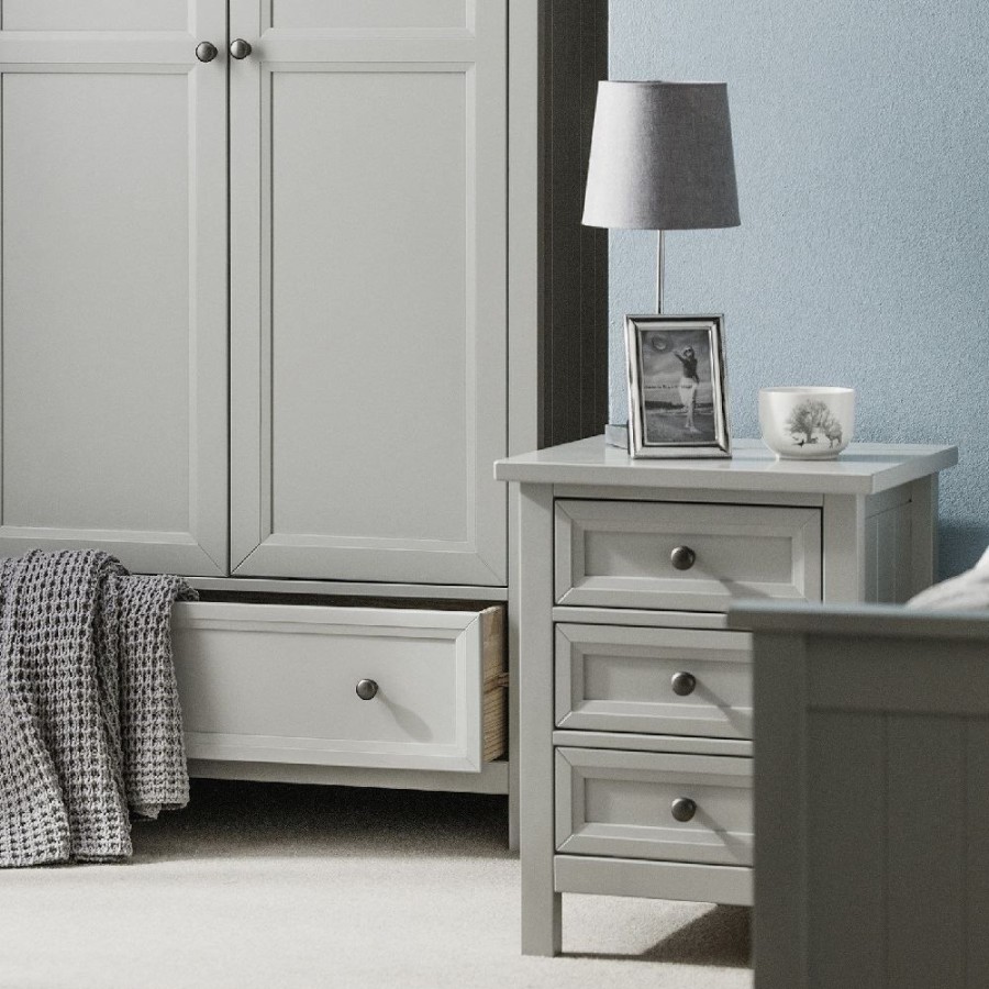 Kids Rooms Little Dreamers | Maine 3 Drawer Bedside - Dove Grey