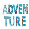 Accessories Little Dreamers | Adventure Blue Wooden Letters