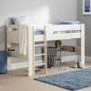 Kids Rooms Little Dreamers | Pluto Midsleeper Stone White