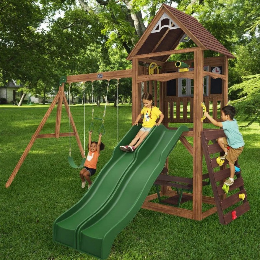 Outdoor Fun Little Dreamers | Kidkraft Lindale Wooden Playset