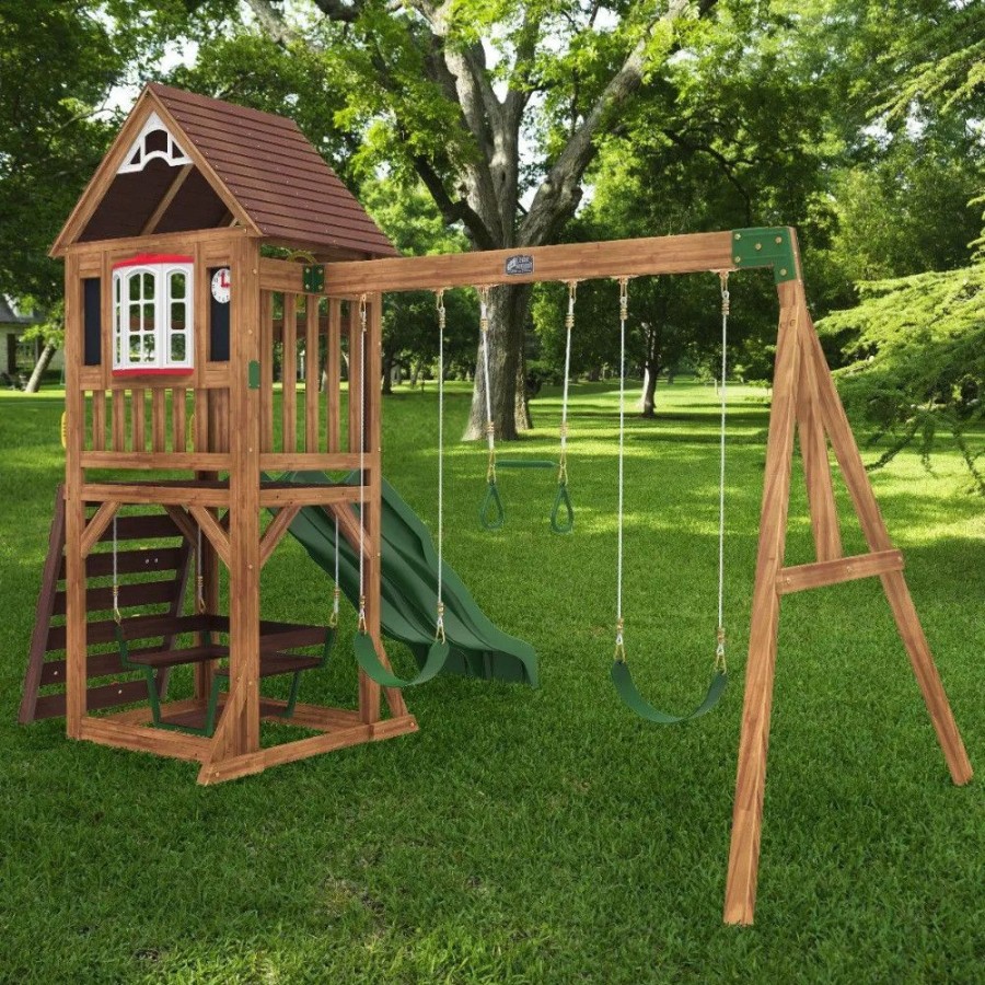 Outdoor Fun Little Dreamers | Kidkraft Lindale Wooden Playset