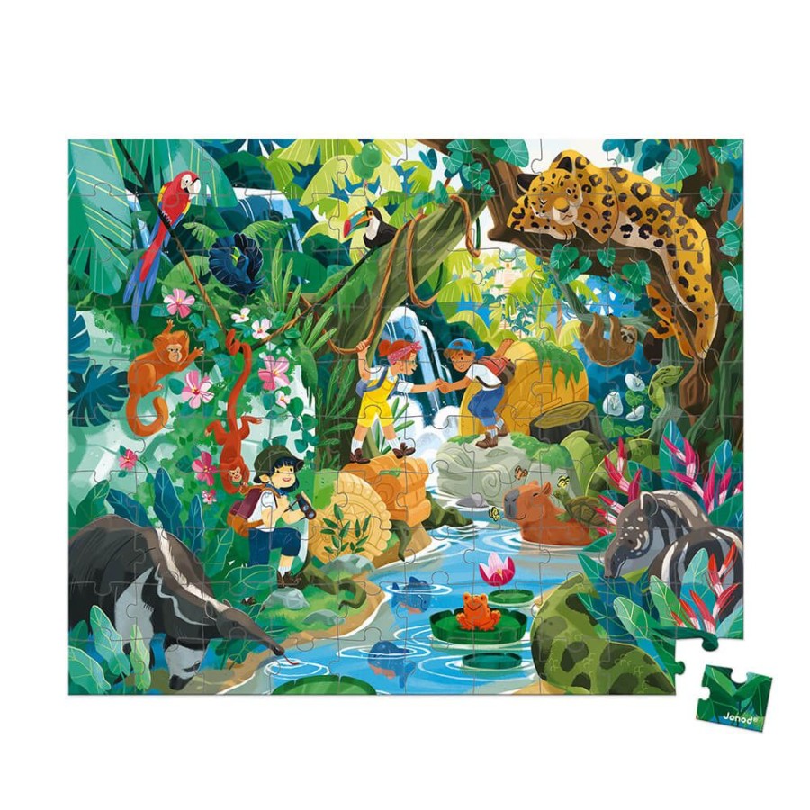 Wooden Toys Little Dreamers | Janod Adventure Inca Jigsaw Puzzle - 100 Piece