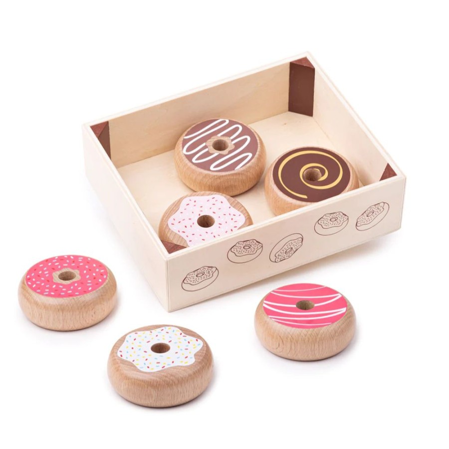 Wooden Toys Little Dreamers | Bigjigs Doughnut Crate