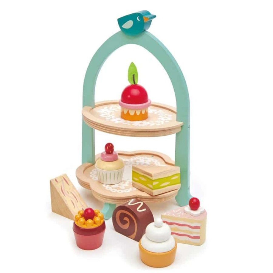 Wooden Toys Little Dreamers | Tender Leaf Birdie Afternoon Tea Stand