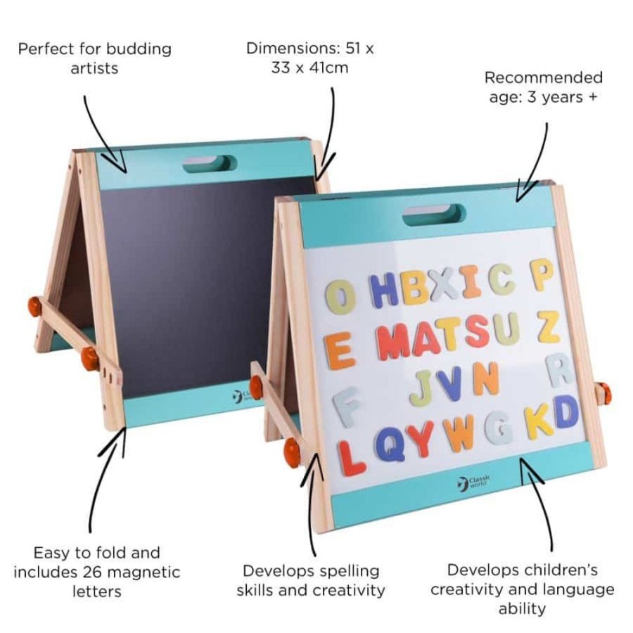 Wooden Toys Little Dreamers | Classic World Tabletop Easel