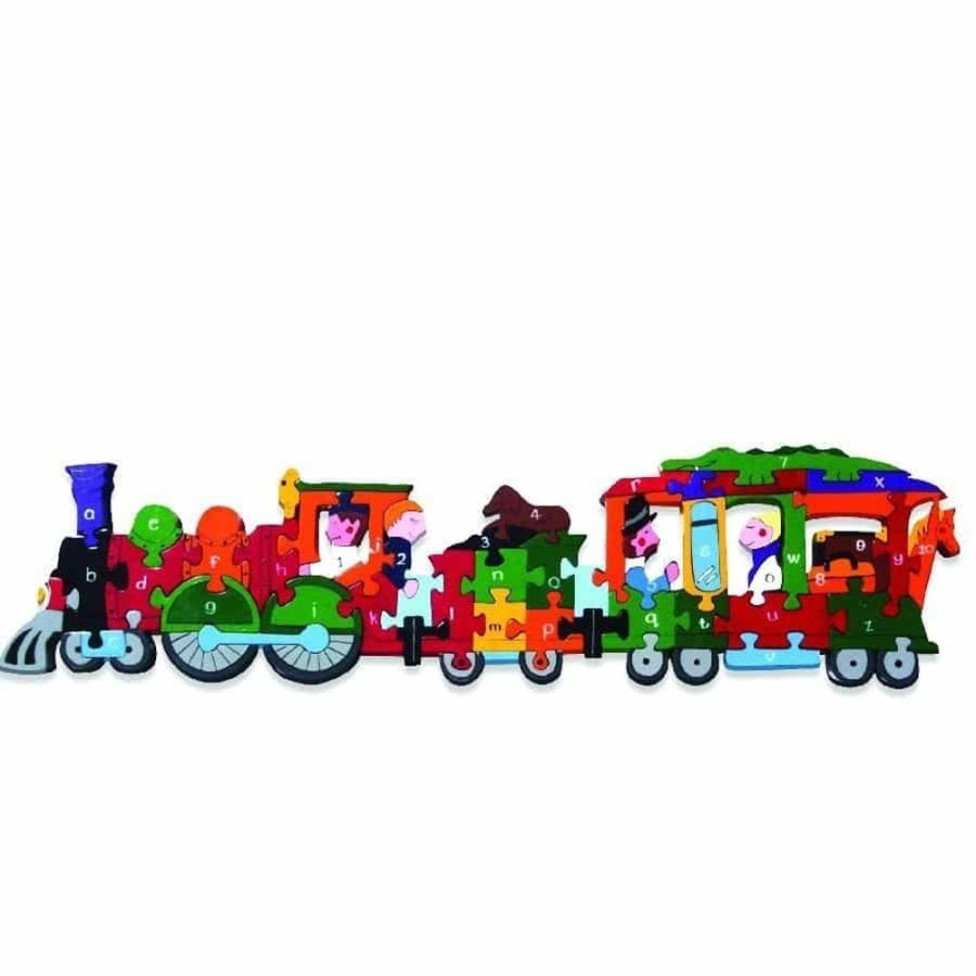 Wooden Toys Little Dreamers | Alphabet Jigsaw Train