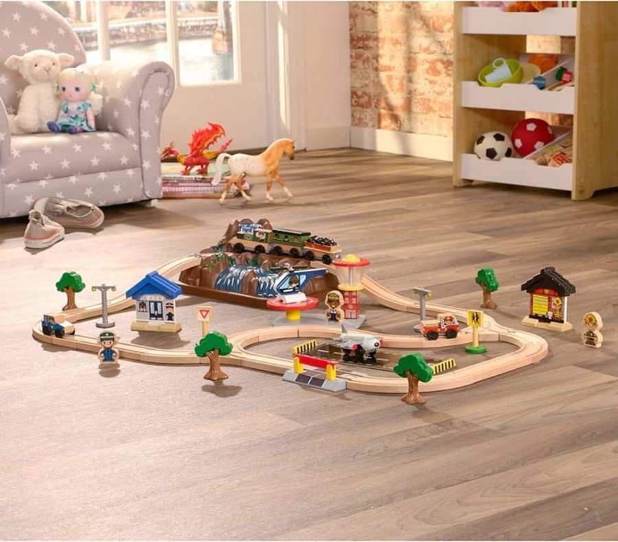 Wooden Toys Little Dreamers | Kidkraft Bucket Top Mountain Train Set