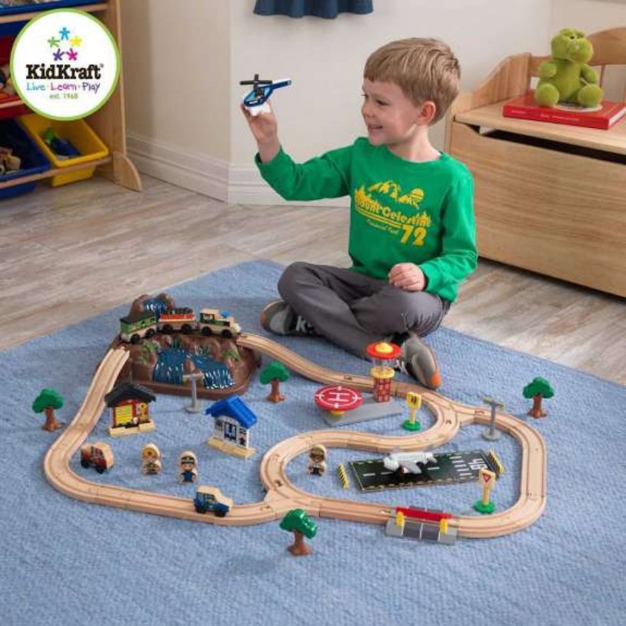 Wooden Toys Little Dreamers | Kidkraft Bucket Top Mountain Train Set