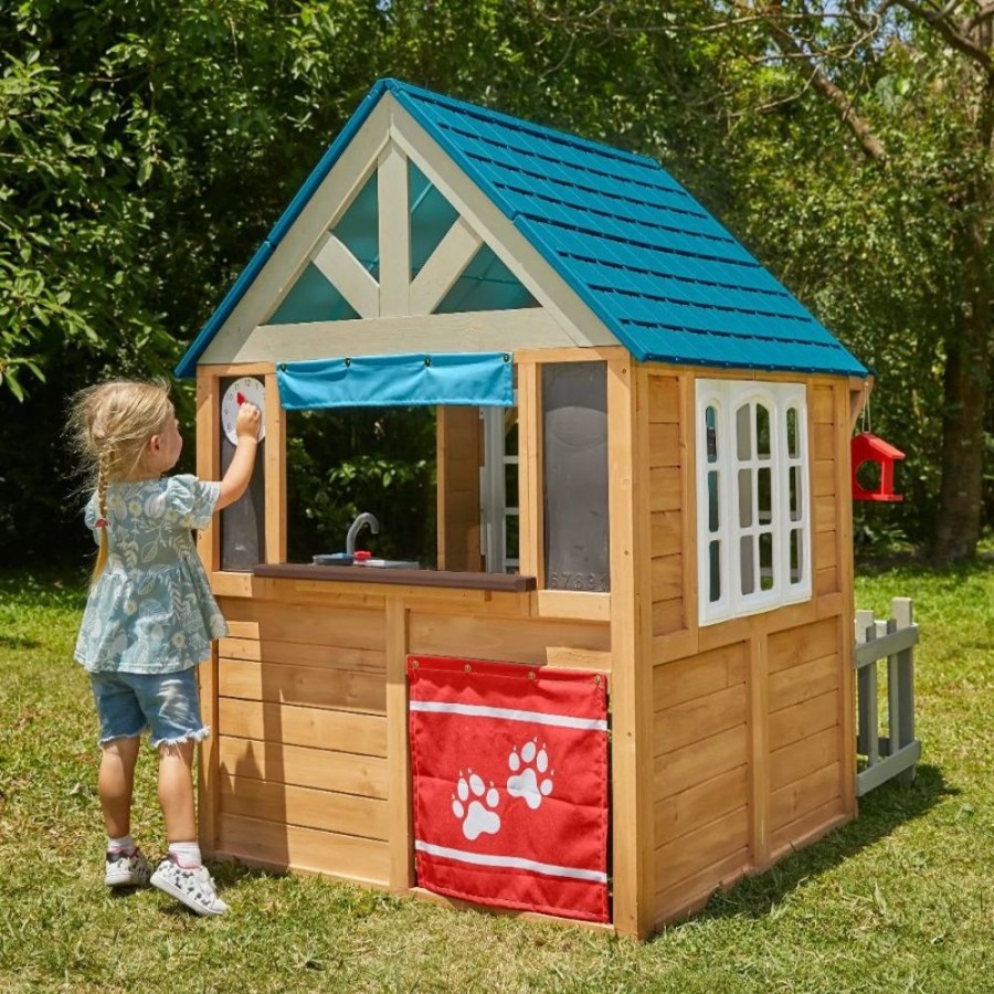 Outdoor Fun Little Dreamers | Kidkraft Lakeside Bungalow Playhouse