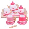 Wooden Toys Little Dreamers | Bigjigs Pink Tea Tray