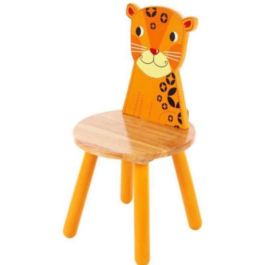 Accessories Little Dreamers | Tidlo Jungle Animal Chair Leopard