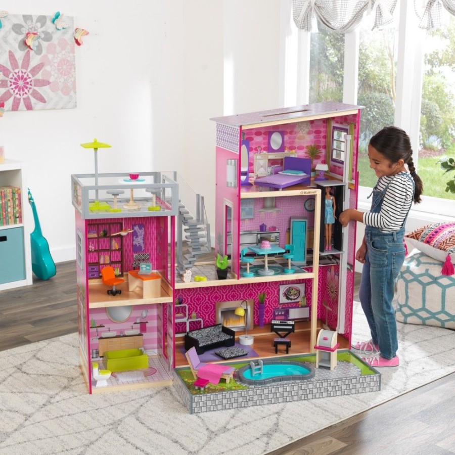 Wooden Toys Little Dreamers | Kidkraft Uptown Dollhouse