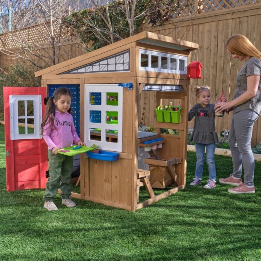 Outdoor Fun Little Dreamers | Kidkraft Hobby Workshop Wooden Playhouse