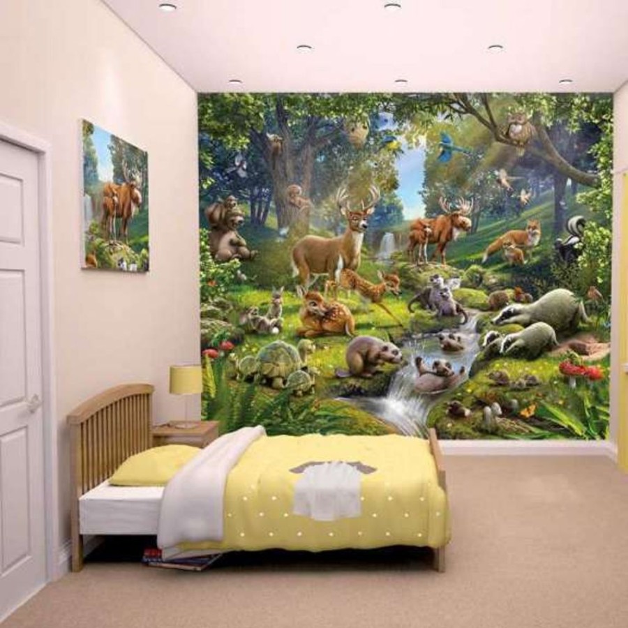 Accessories Little Dreamers | Walltastic Animals Of The Forest Wall Mural