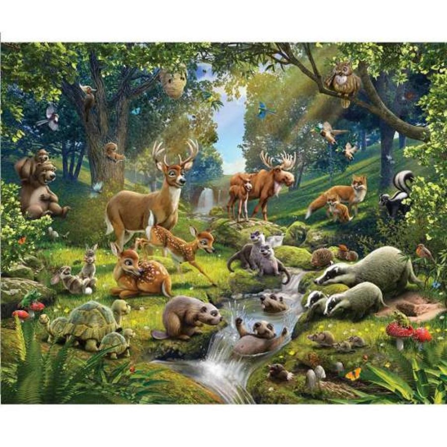 Accessories Little Dreamers | Walltastic Animals Of The Forest Wall Mural