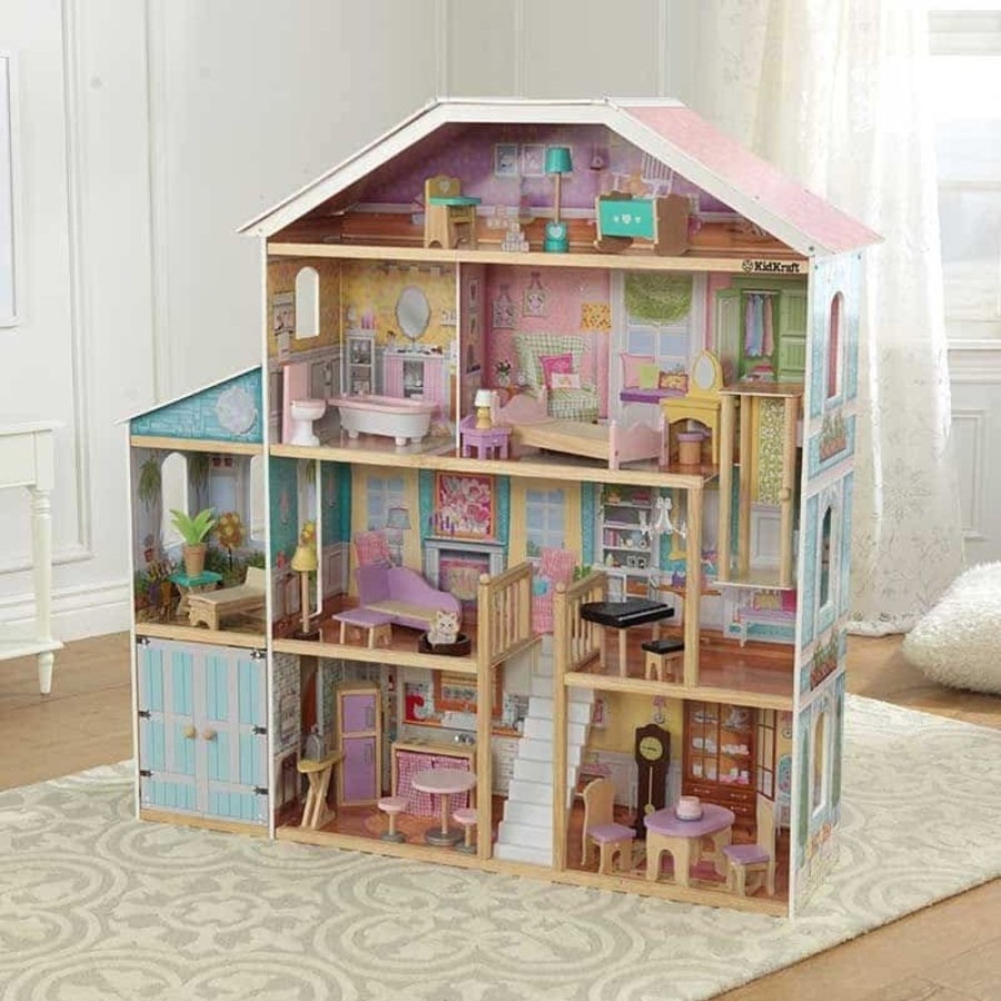 Wooden Toys Little Dreamers | Kidkraft Grand View Mansion Dollhouse