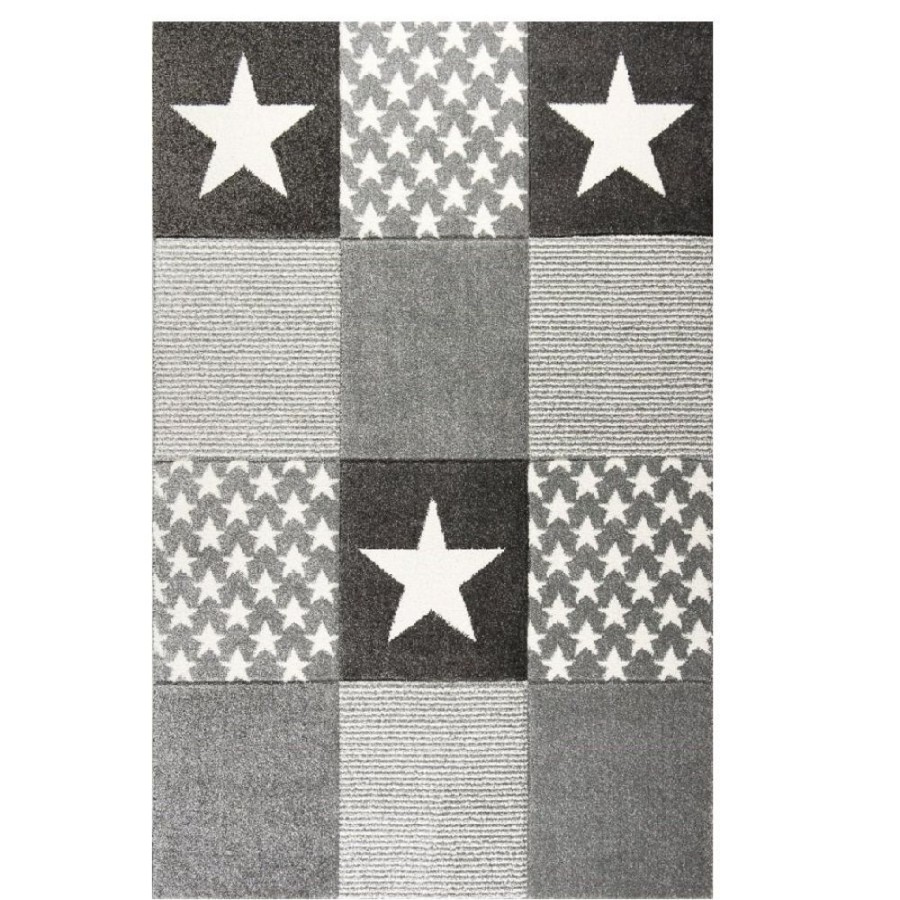 Accessories Little Dreamers | Happy Rug Starwalk - Grey 160X230Cm