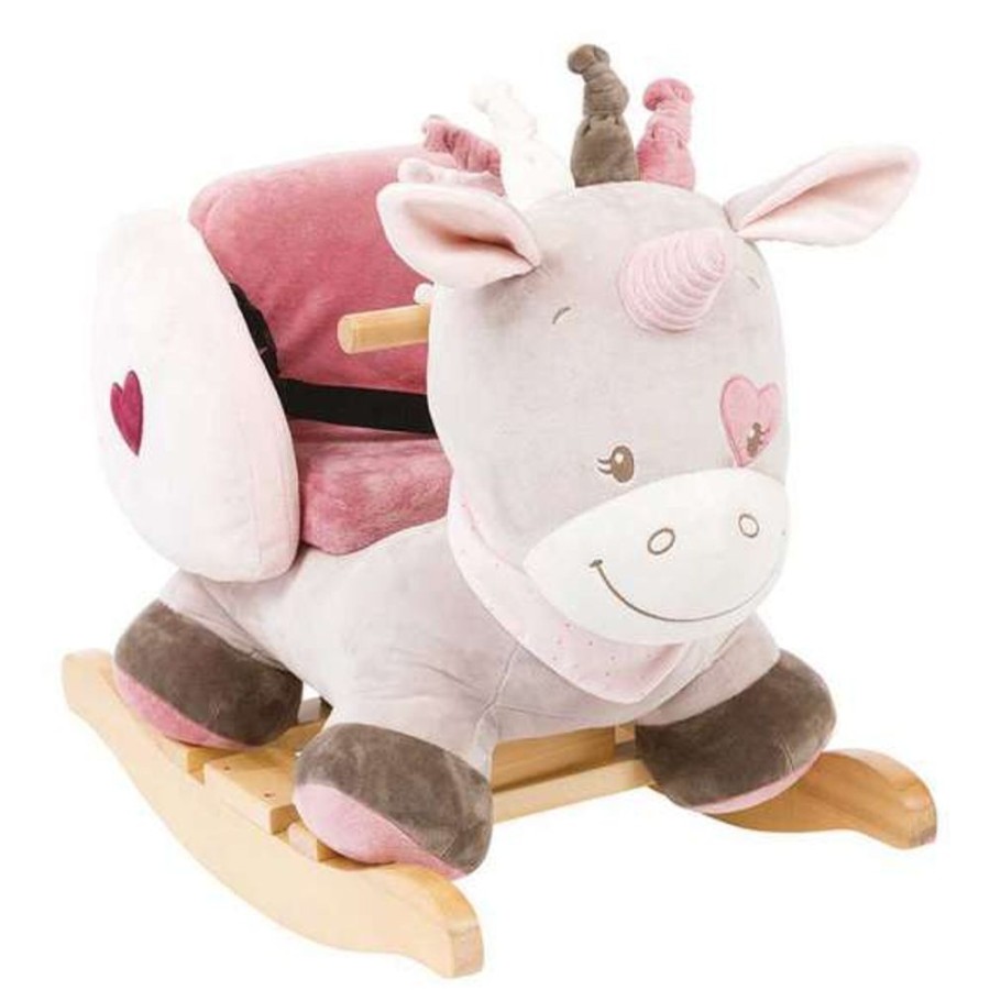 Wooden Toys Little Dreamers | Nattou Jade The Rocking Unicorn