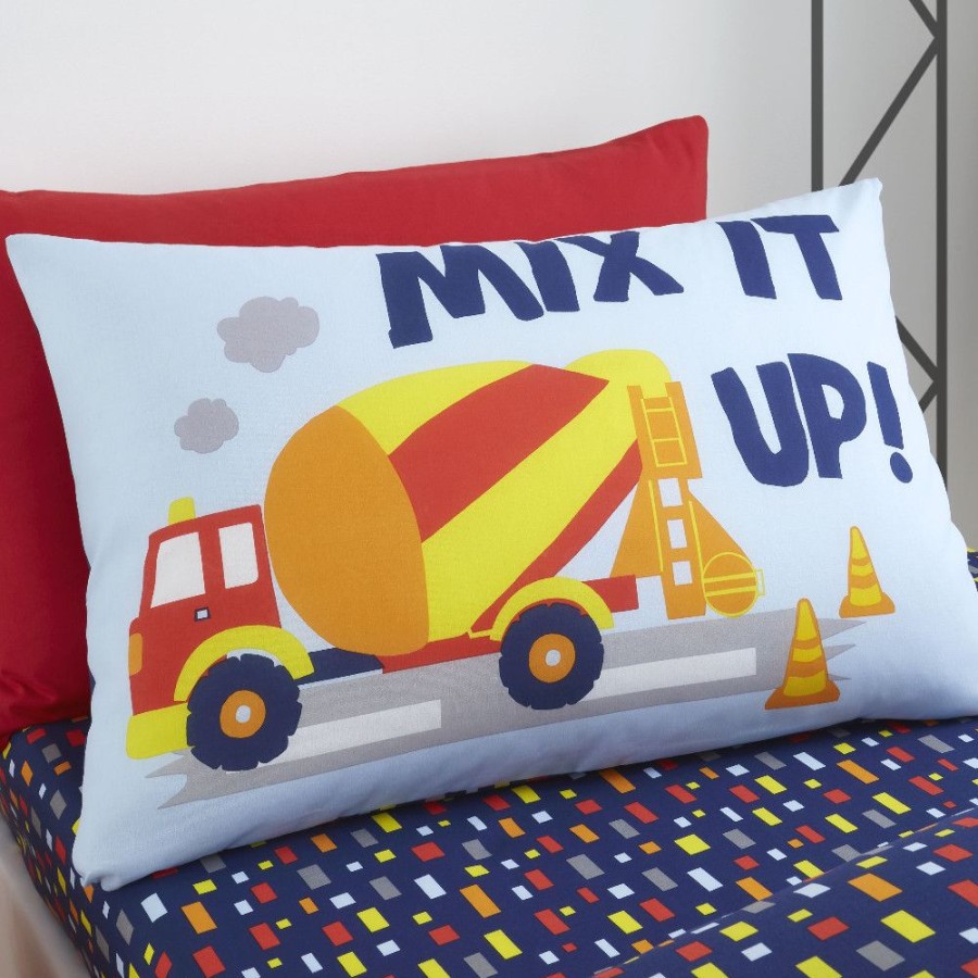 Accessories Little Dreamers | Construction Toddler Duvet Set