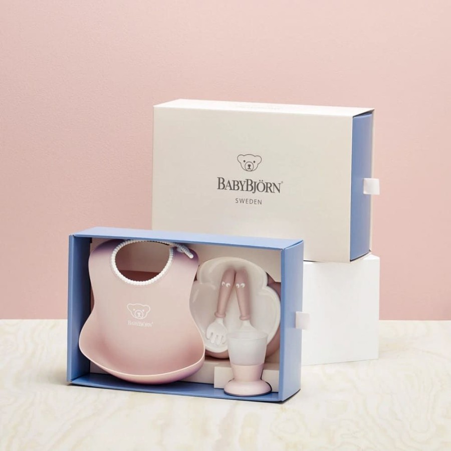 At Home Little Dreamers | Babybjorn Baby Dinner Set - Powder Pink