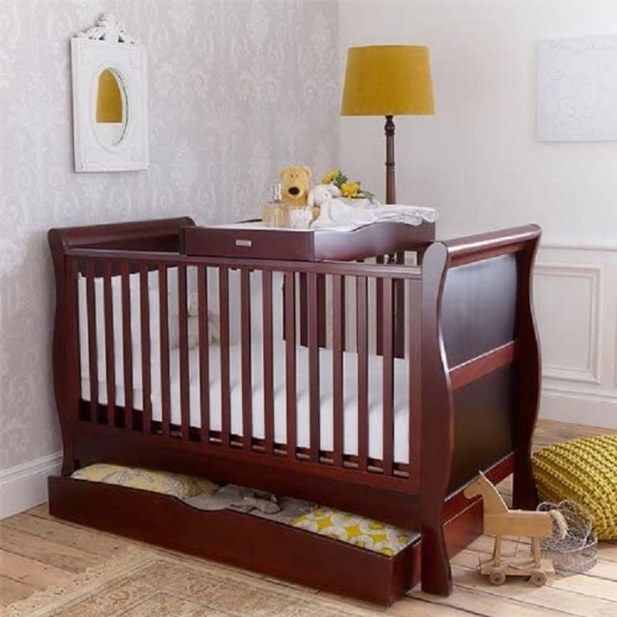 Nursery Little Dreamers | Izziwotnot Bailey Cot Top Changer - Mahogany