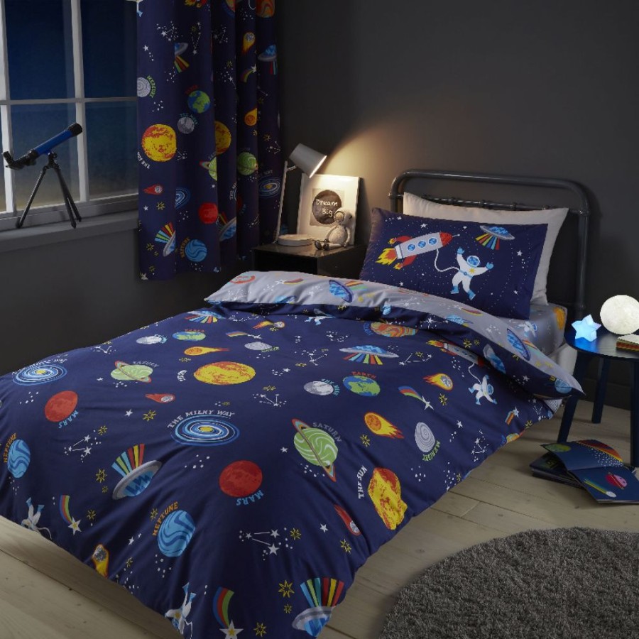 Accessories Little Dreamers | Lost In Space Duvet Set - Single