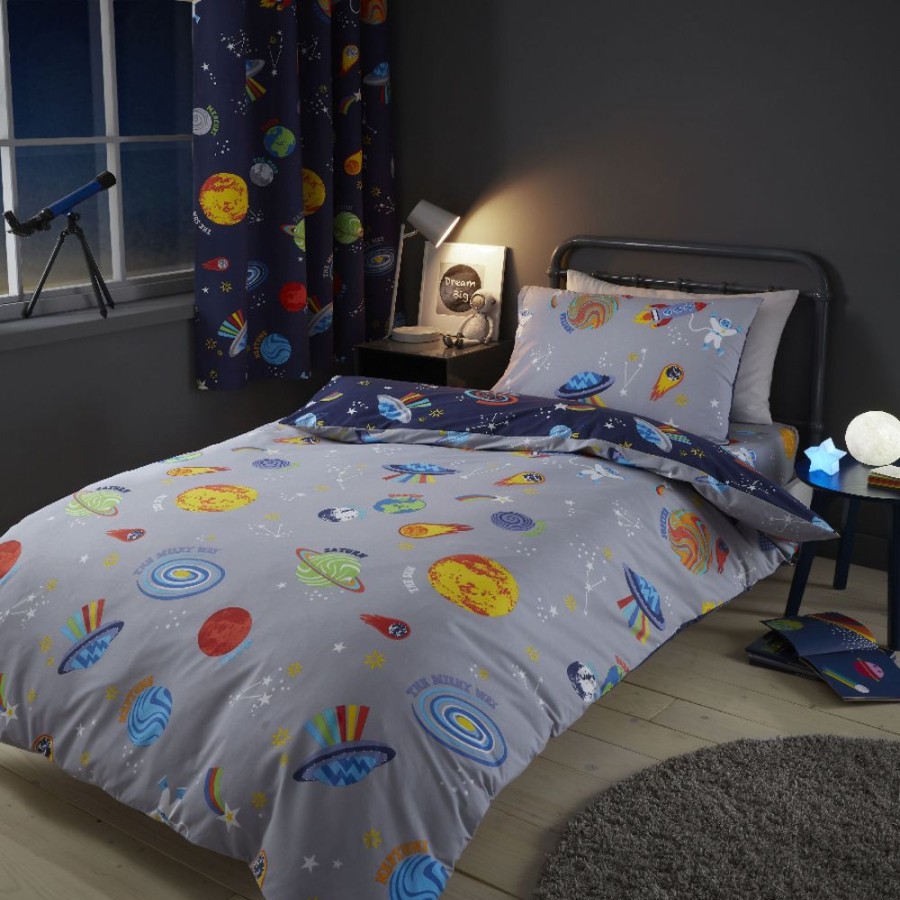 Accessories Little Dreamers | Lost In Space Duvet Set - Single