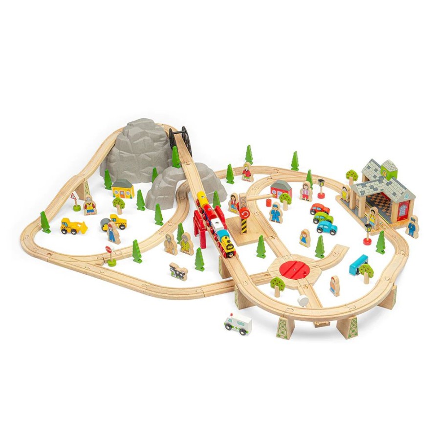 Wooden Toys Little Dreamers | Bigjigs Mountain Train Set