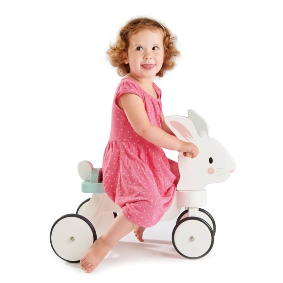 Wooden Toys Little Dreamers | Tenderleaf Running Rabbit Ride On