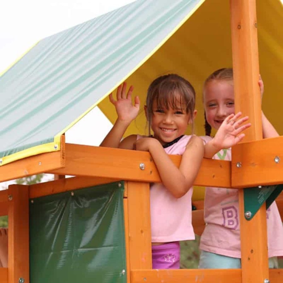 Outdoor Fun Little Dreamers | Kidkraft Brookridge Wooden Swing Set