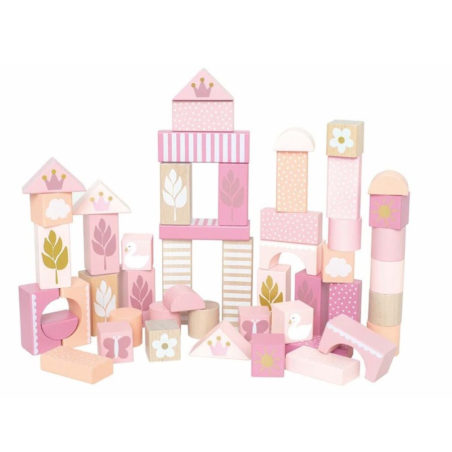 Wooden Toys Little Dreamers | Jabadabado Building Blocks Pink