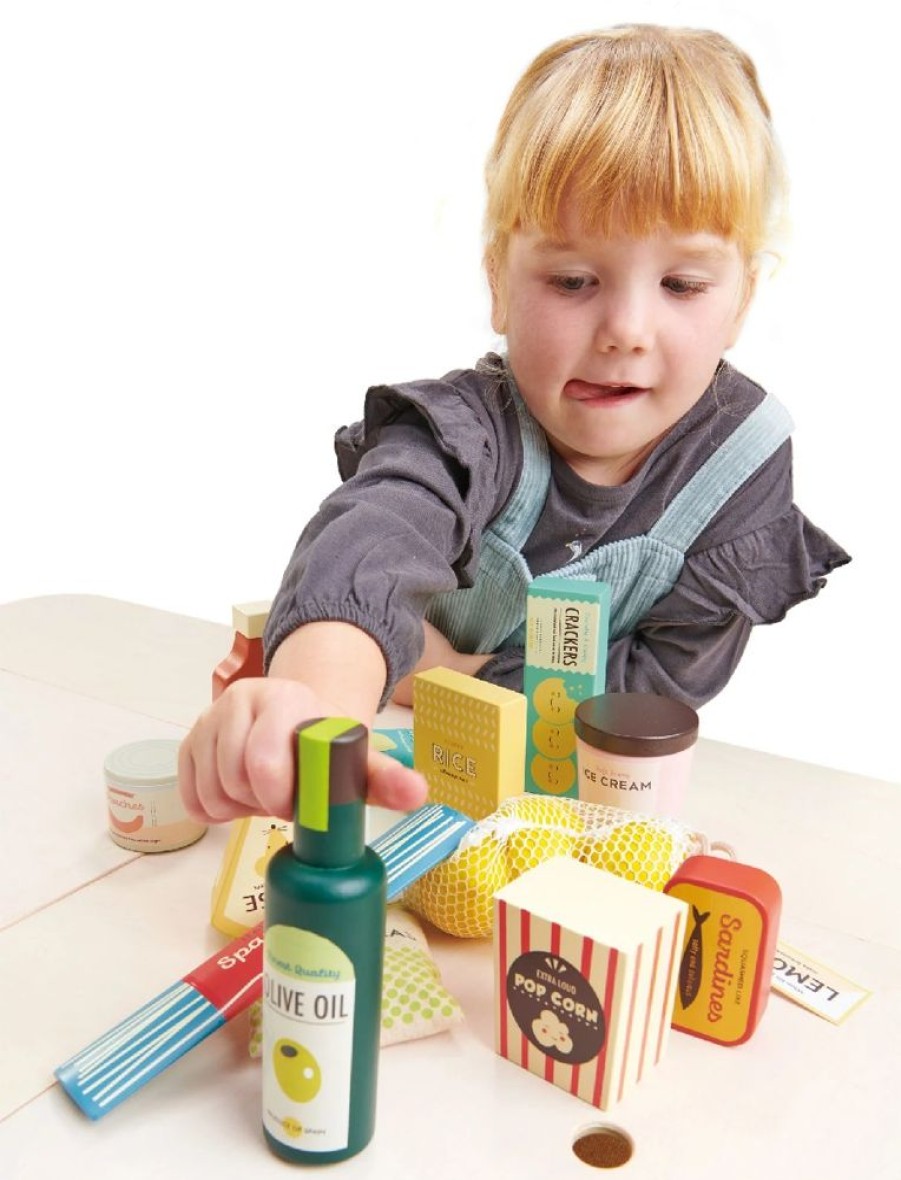 Wooden Toys Little Dreamers | Tenderleaf Supermarket Grocery Set