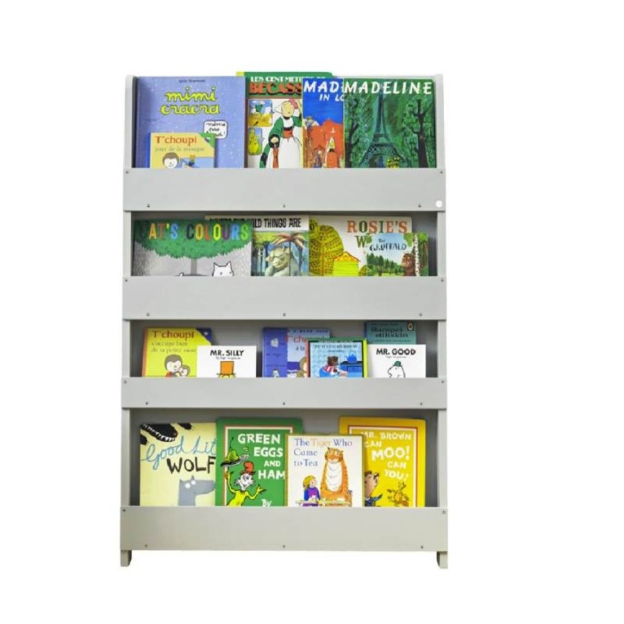 Accessories Little Dreamers | Tidy Books Bookcase - Pale Grey