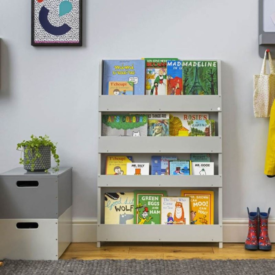 Accessories Little Dreamers | Tidy Books Bookcase - Pale Grey