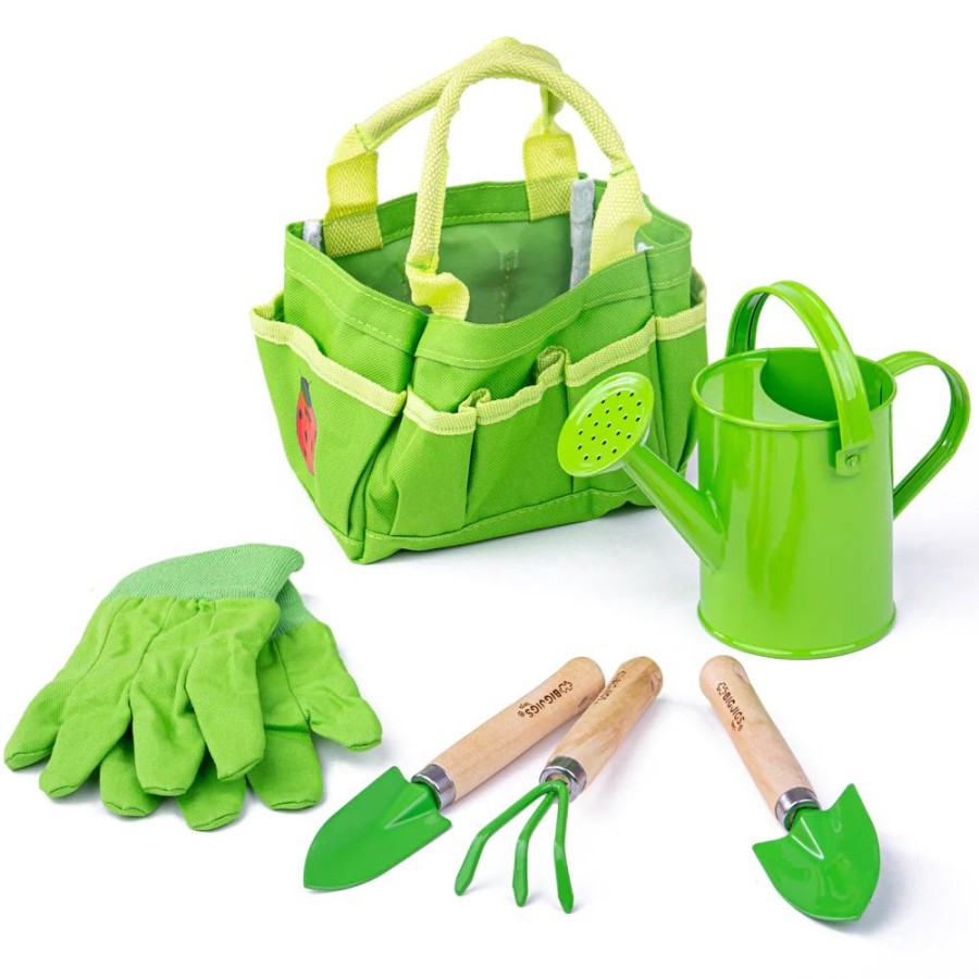 Outdoor Fun Little Dreamers | Bigjigs Garden Tool Bag With Accessories