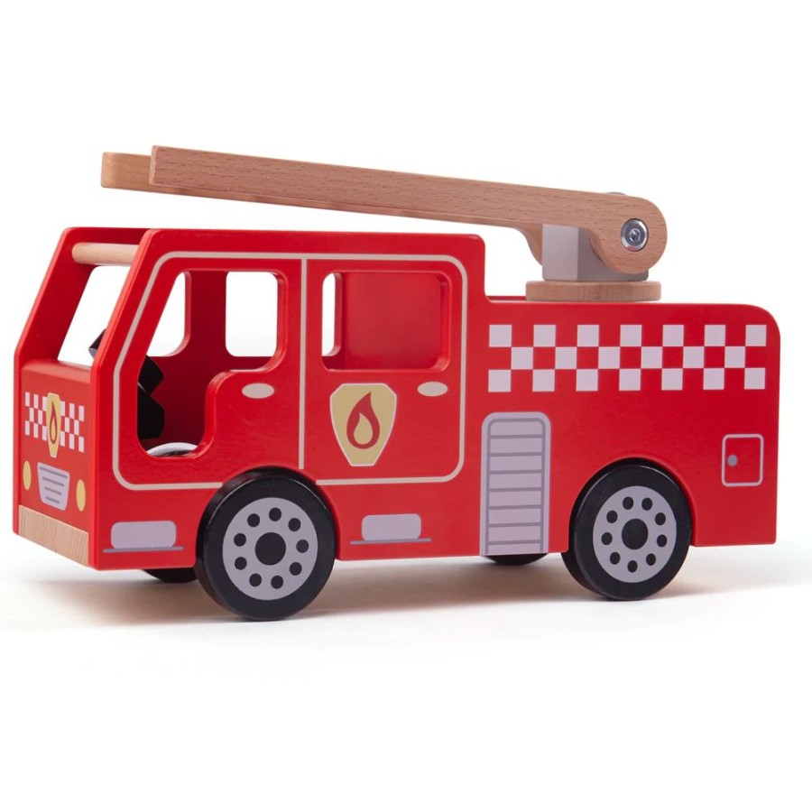 Wooden Toys Little Dreamers | Bigjigs City Fire Engine