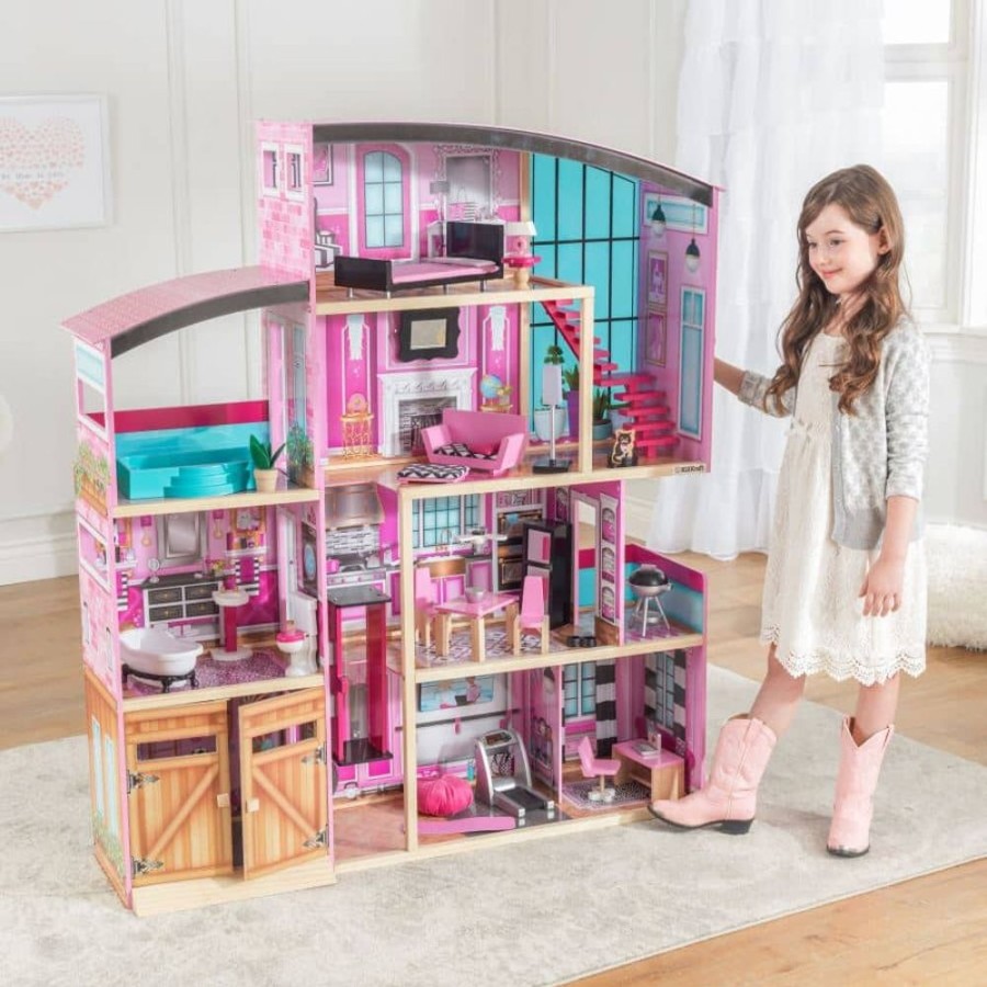 Wooden Toys Little Dreamers | Kidkraft Shimmer Mansion Doll House