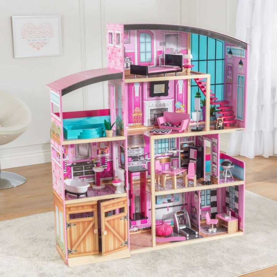 Wooden Toys Little Dreamers | Kidkraft Shimmer Mansion Doll House