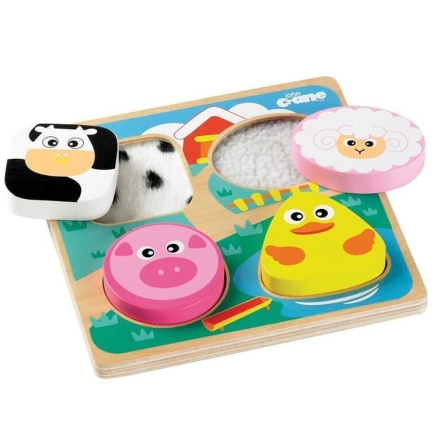 Wooden Toys Little Dreamers | Tidlo Farm Animals Soft Touch Puzzle