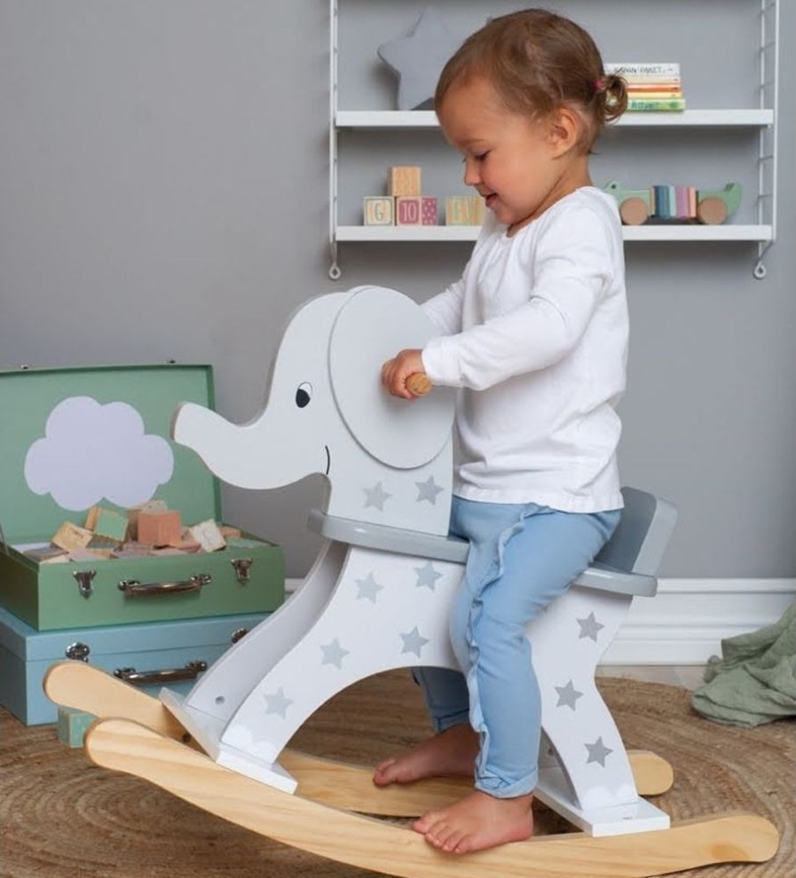 Wooden Toys Little Dreamers | Jabadabado Rocking Elephant