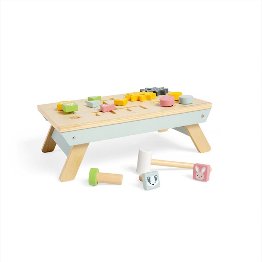 Wooden Toys Little Dreamers | Bigjigs Table Top Activity Bench 100% Fsc