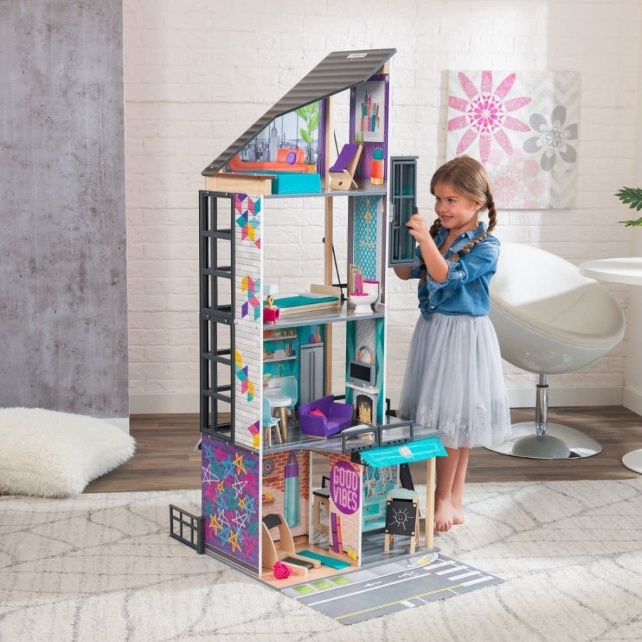 Wooden Toys Little Dreamers | Kidkraft Bianca City Life Dollhouse