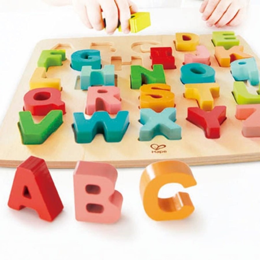 Wooden Toys Little Dreamers | Hape Chunky Alphabet Puzzle - Uppercase