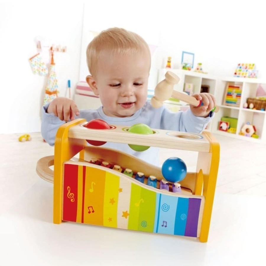 Wooden Toys Little Dreamers | Hape Early Melodies Pound And Tap Bench