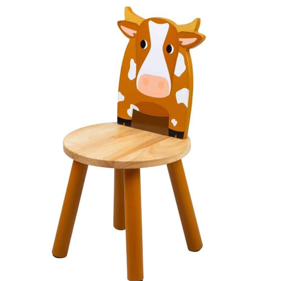 Accessories Little Dreamers | Tidlo Farm Animal Chair - Cow