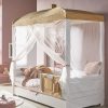 Kids Rooms Little Dreamers | Lifetime Four Poster Canopy Bed Honey Glow